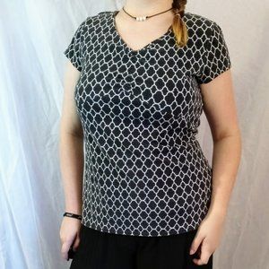 Black and white Merona blouse